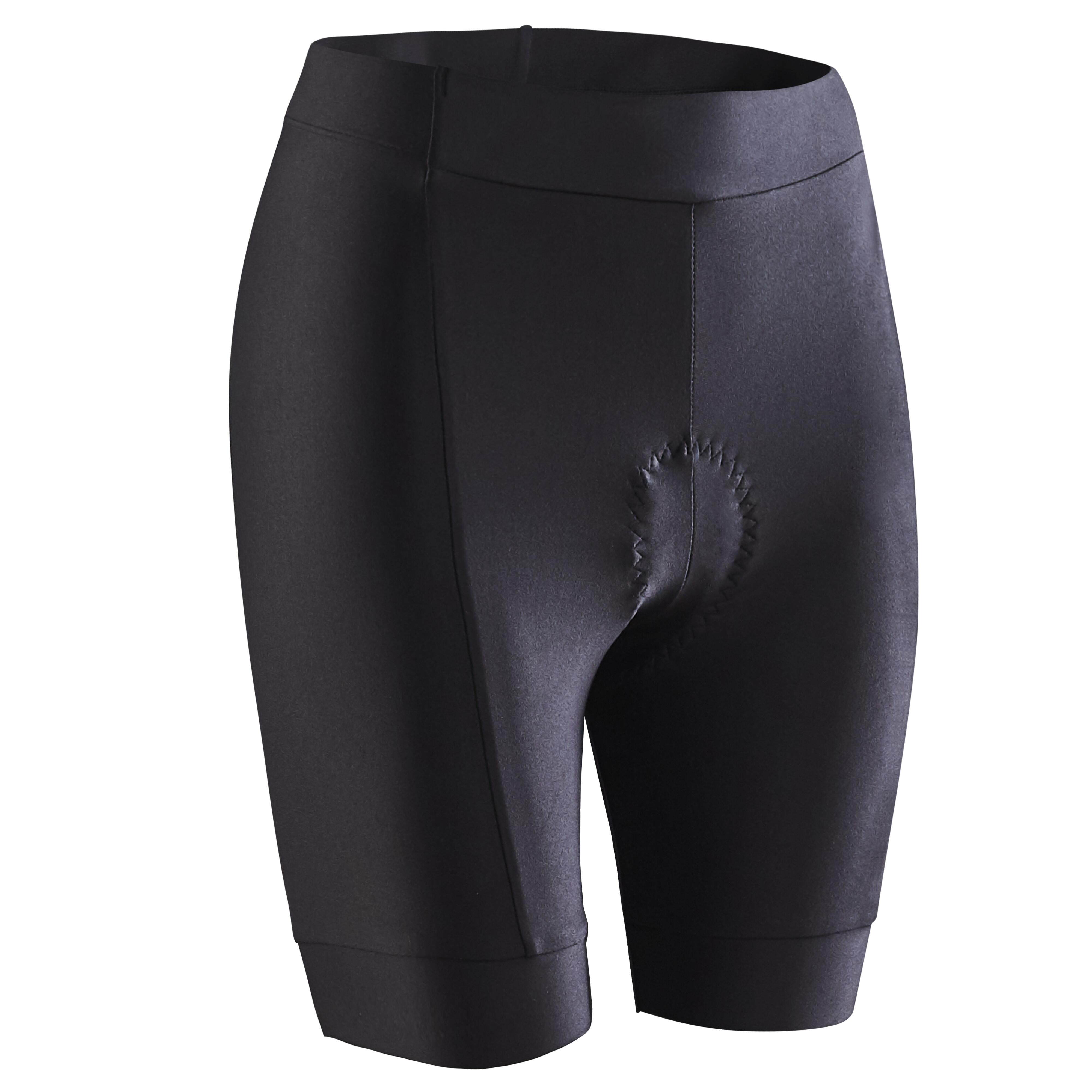 Vêtement de sport femme Short cycliste poches noir Rushty