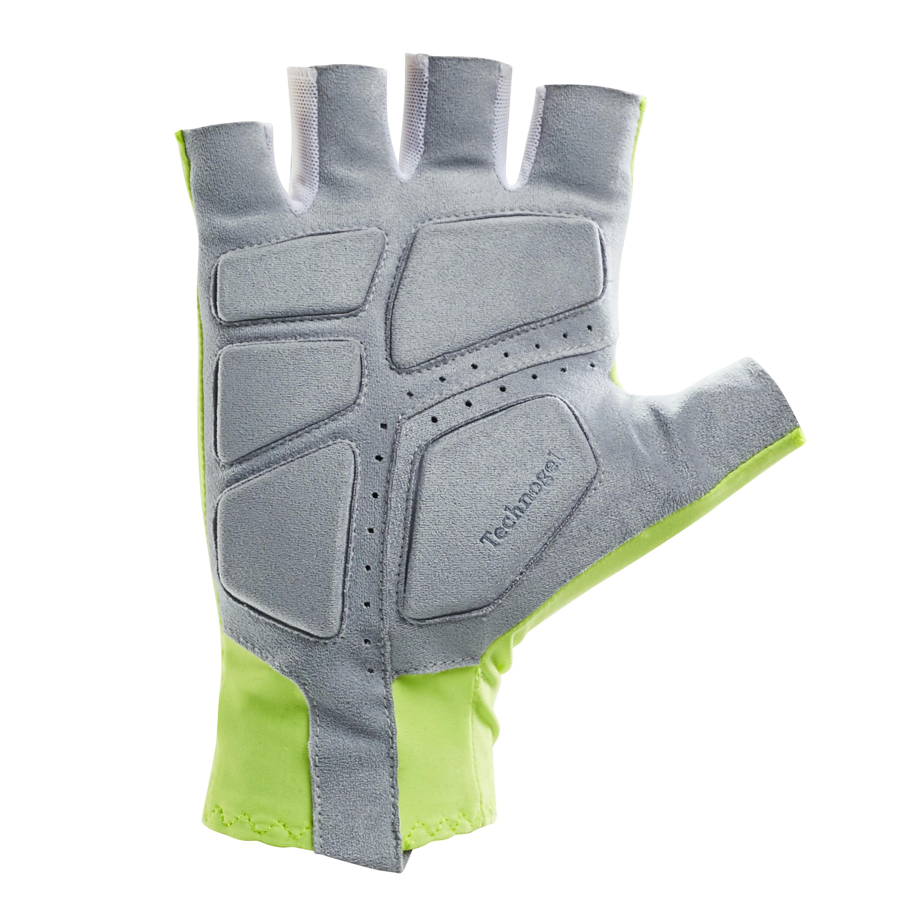 Road Cycling Gloves 900 Race - Neon Yellow 2/4