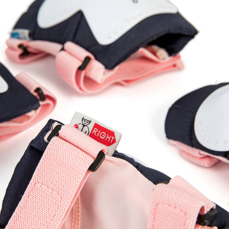 Set Pelindung Anak Bermain Sepatu Roda 3P Play - Bridal Pink