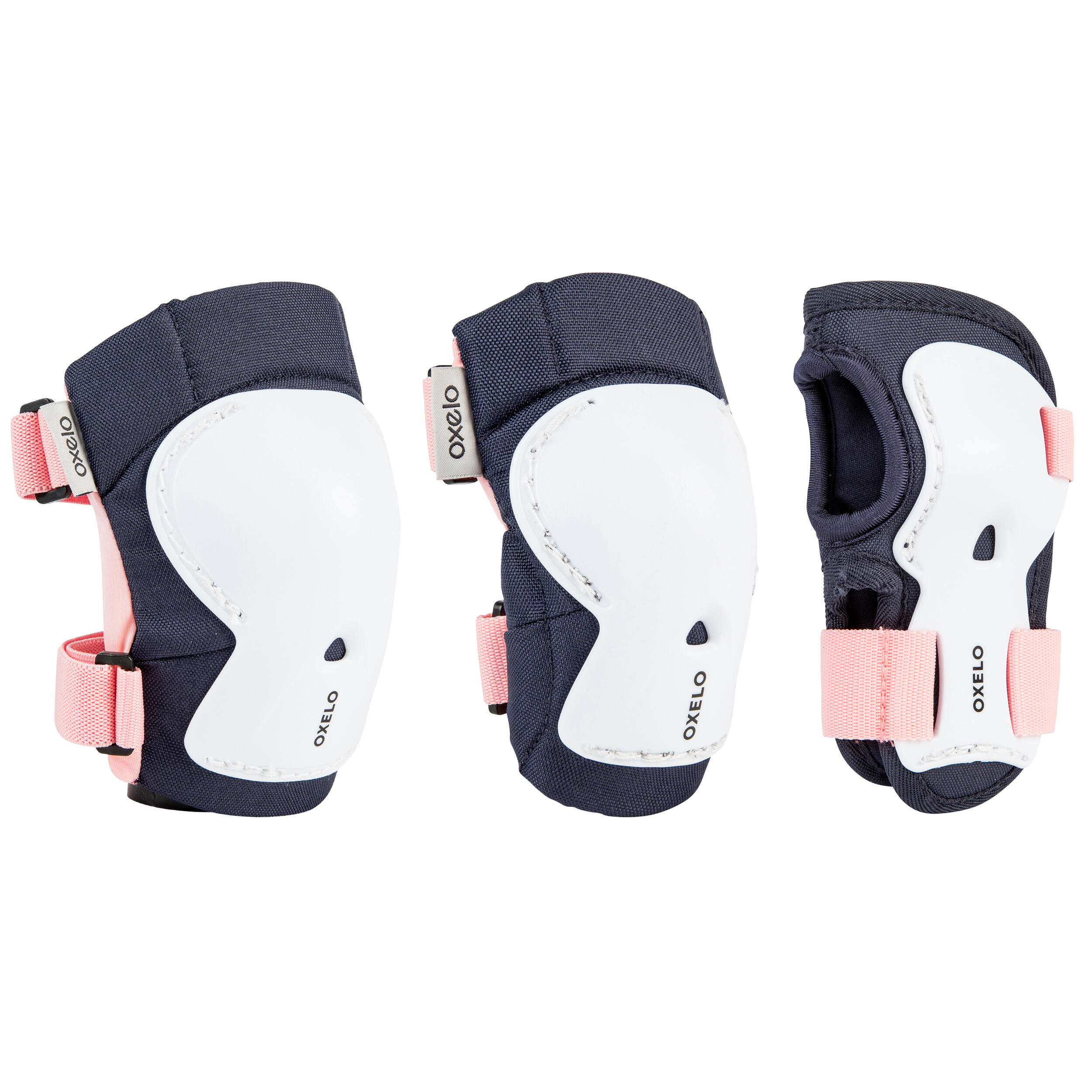 Kids Set of Inline Skate Scooter Skateboard Gear - Bridal Pink