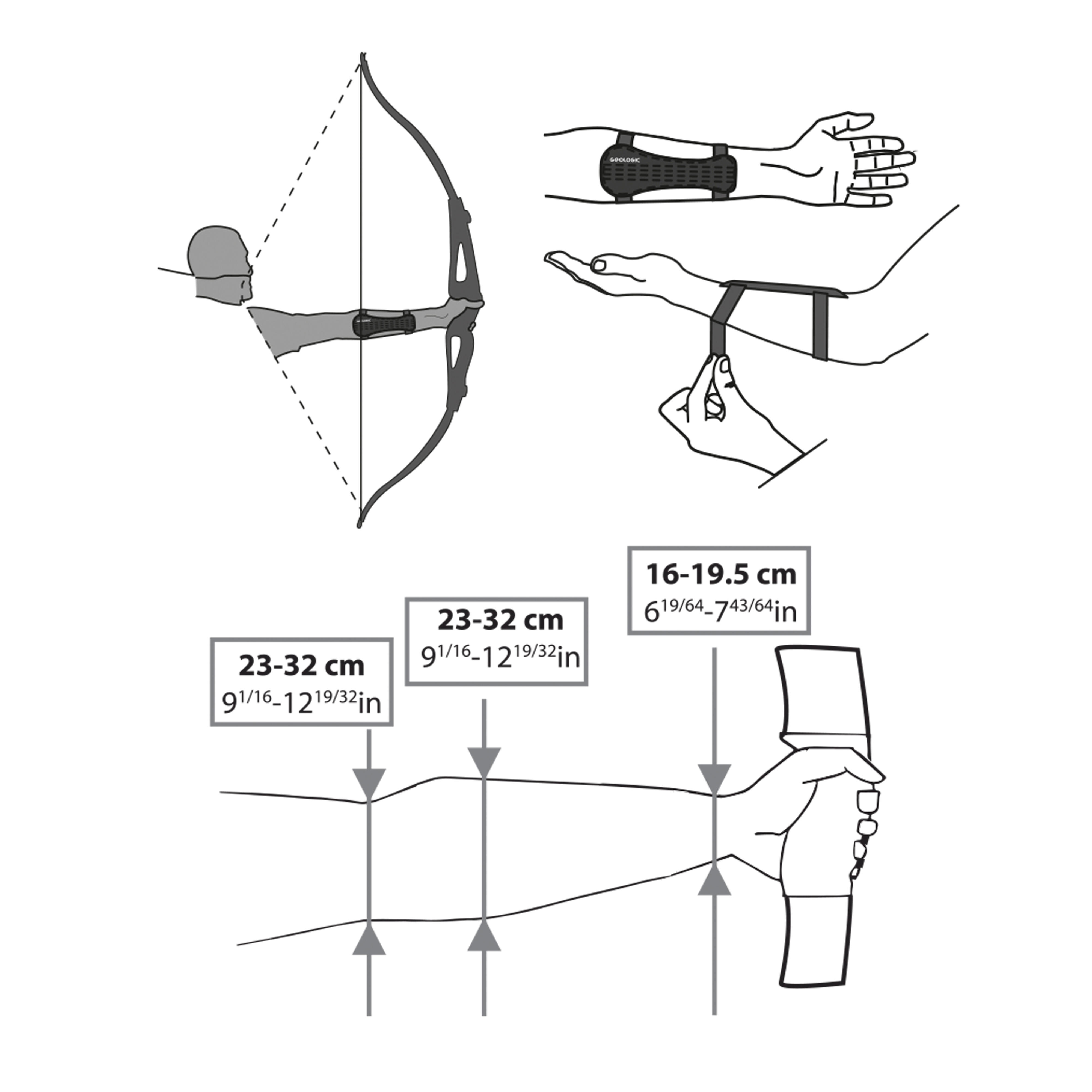 Archery Short Forearm Bracer - Club 500 - GEOLOGIC