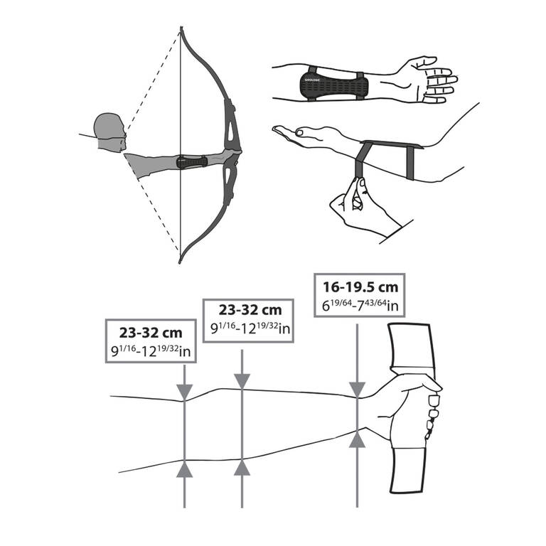 Short Archery Armguard Club 500