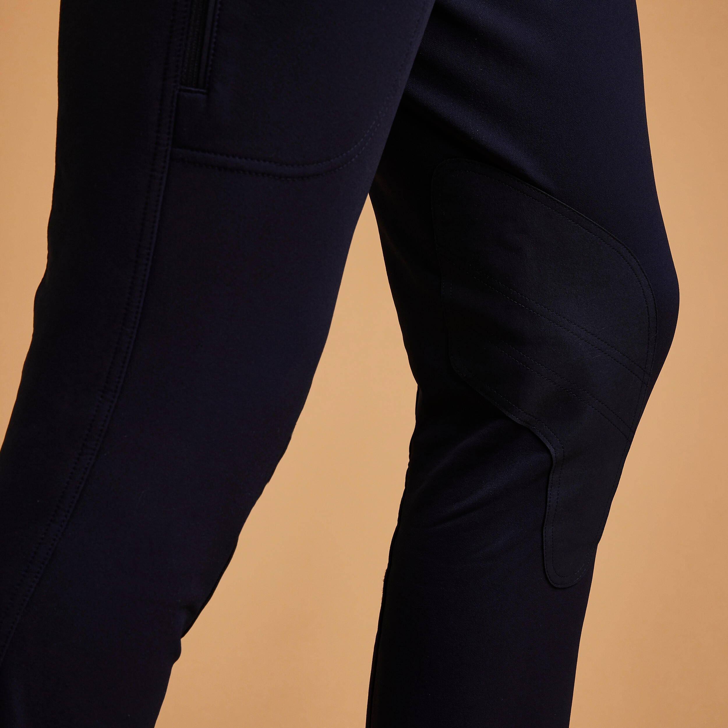 Бриджи мужские с коленной замшевой леей 500 FOUGANZA