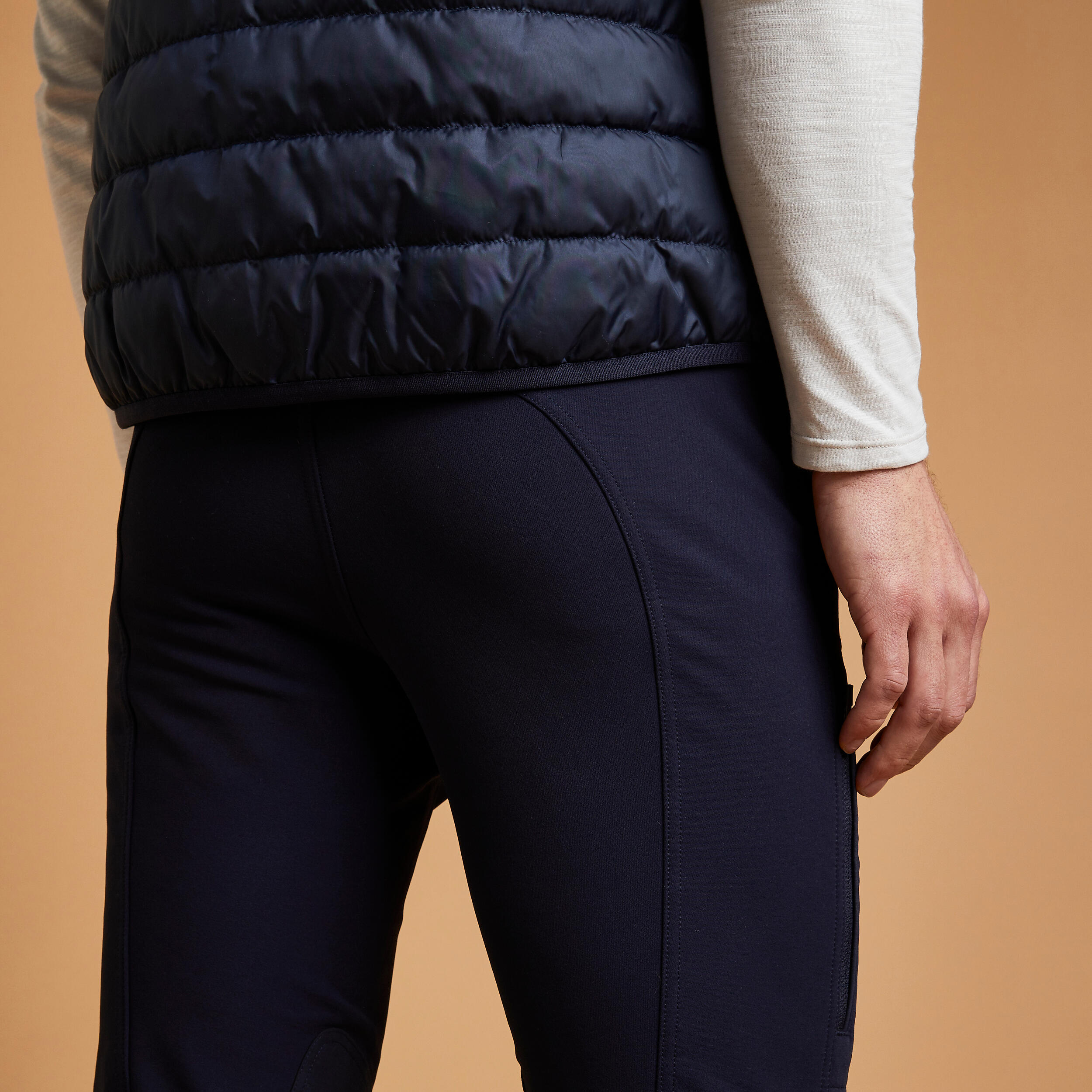 Бриджи мужские с коленной замшевой леей 500 FOUGANZA