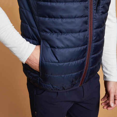 500 Sleeveless Horse Riding Gilet - Navy/Burgundy