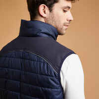 500 Sleeveless Horse Riding Gilet - Navy/Burgundy