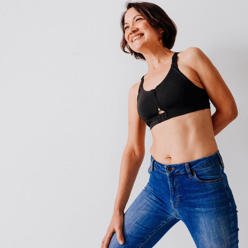 Dámská fitness podprsenka po mastektomii vysoké zpevnění