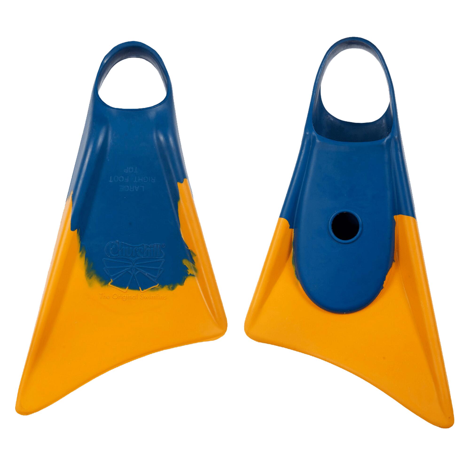 Bodyboarding fins MAKAPUU Orange / Blue 1/4