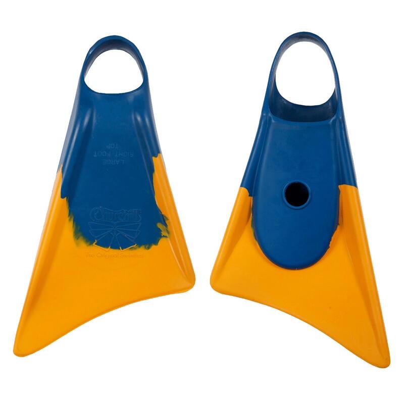 Ploutve na bodyboard Makapuu oranžovo-modré
