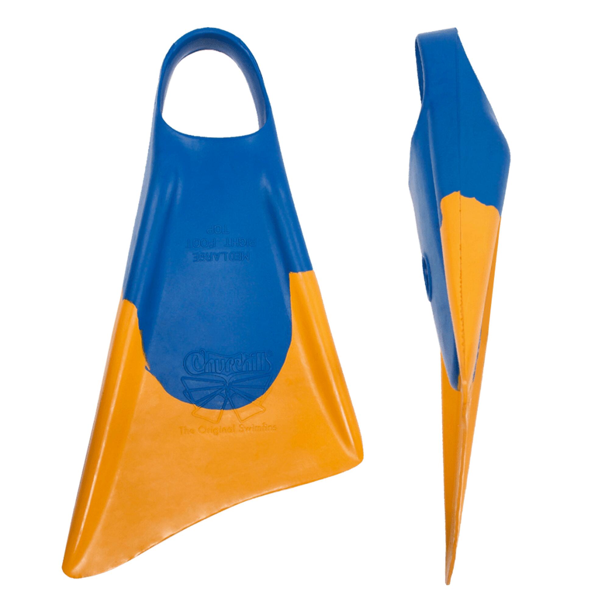 Bodyboarding fins MAKAPUU Orange / Blue 2/4