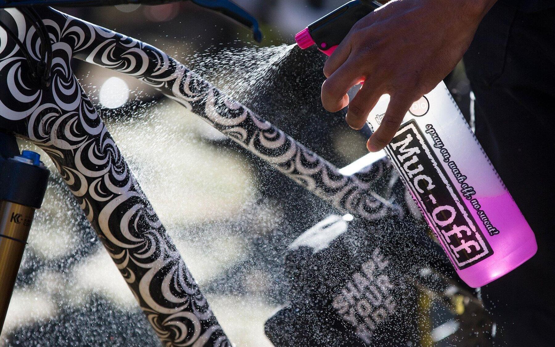 Use Muc-off cleaner to keep your bike clean