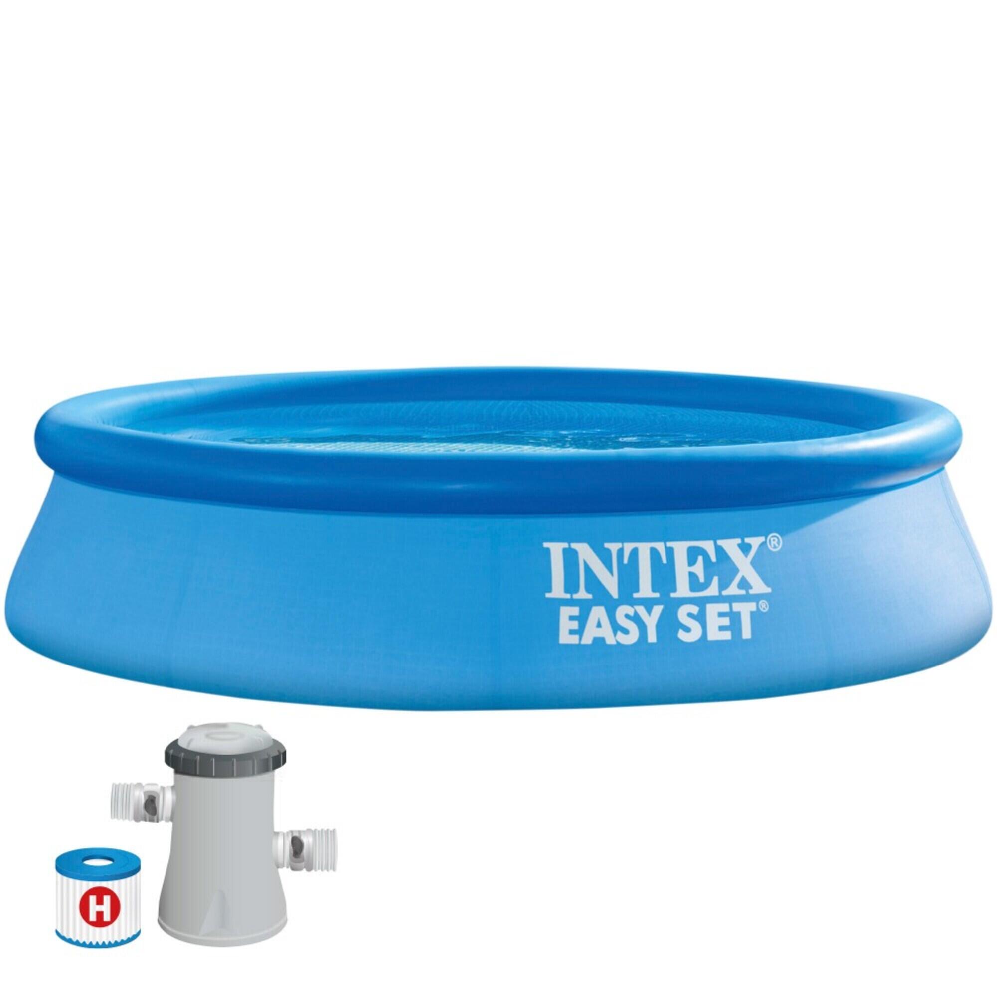 INTEX Piscina hinchable redonda Intex con bomba y filtro 305X61Cm - CD