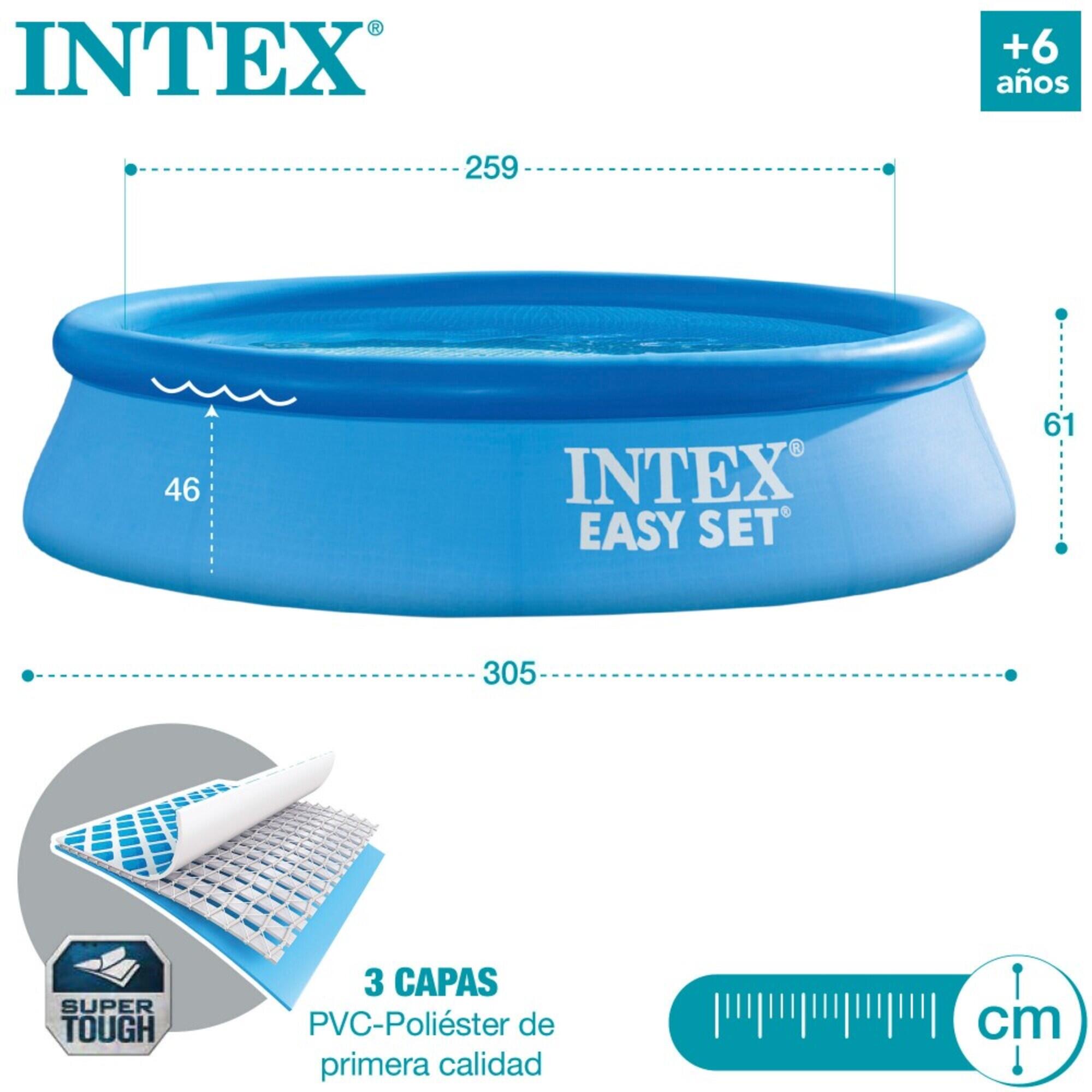 Piscina hinchable redonda Intex con bomba y filtro 305X61Cm - CD 3/3