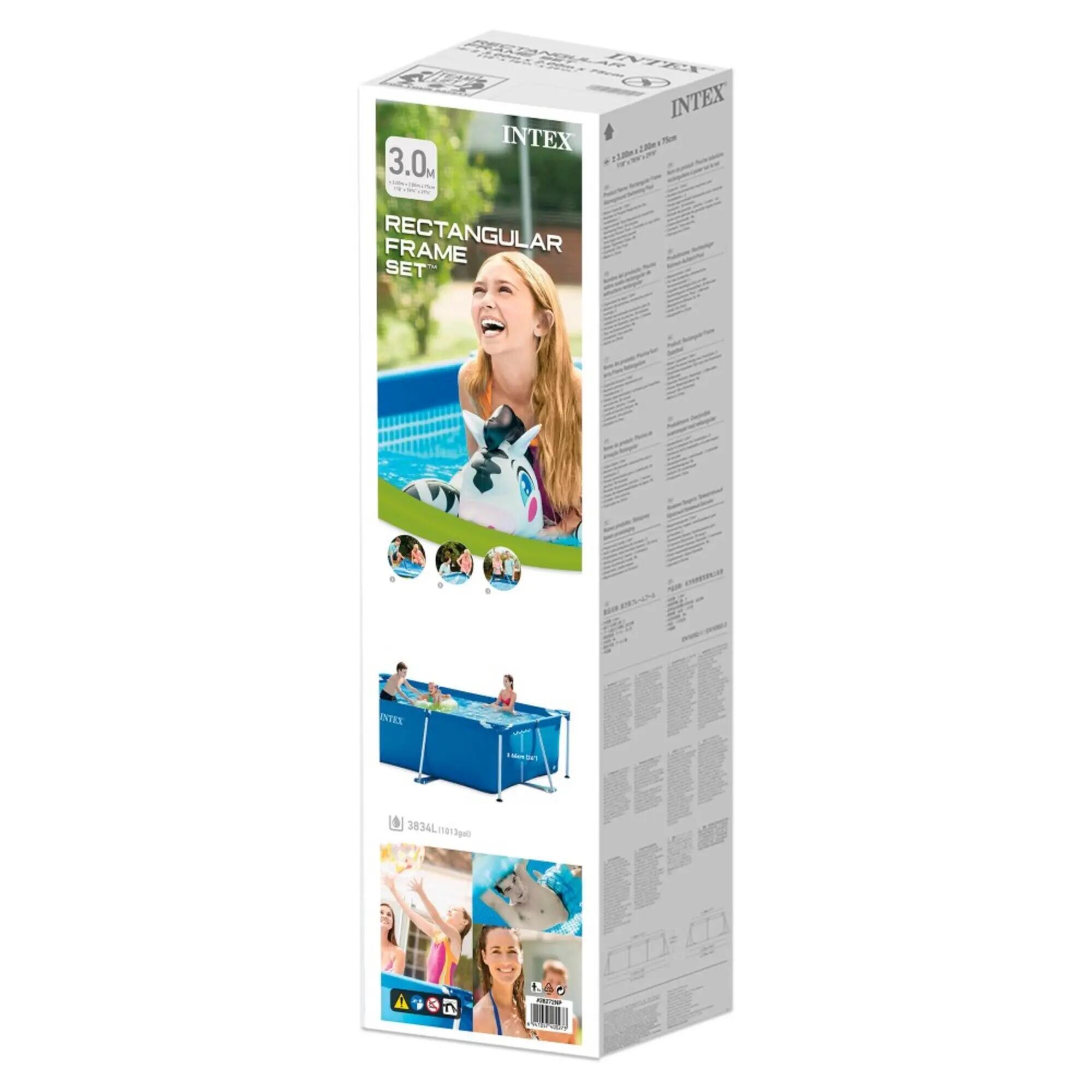 Piscina Desmuntable Rectangular Intex Small Frame 300 x 200 x 75 cm 3.834 l 4/5
