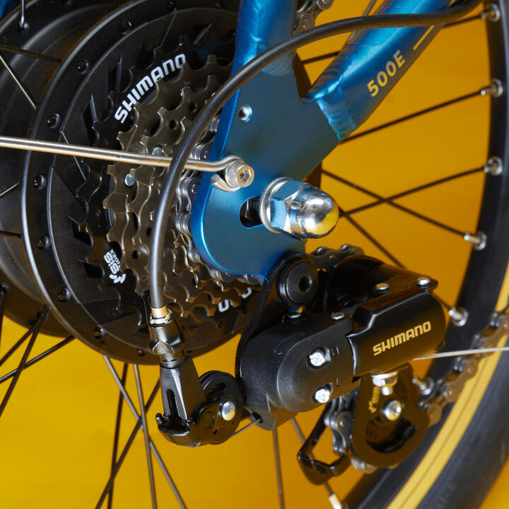 20 Inch Electric FOLDING BIKE btwin 500E Grey/black BTWIN Decathlon