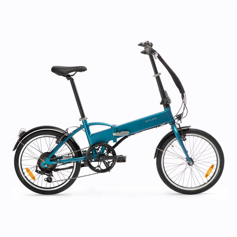 Bici pieghevole elettrica a pedalata assistita TILT 500 E azzurra