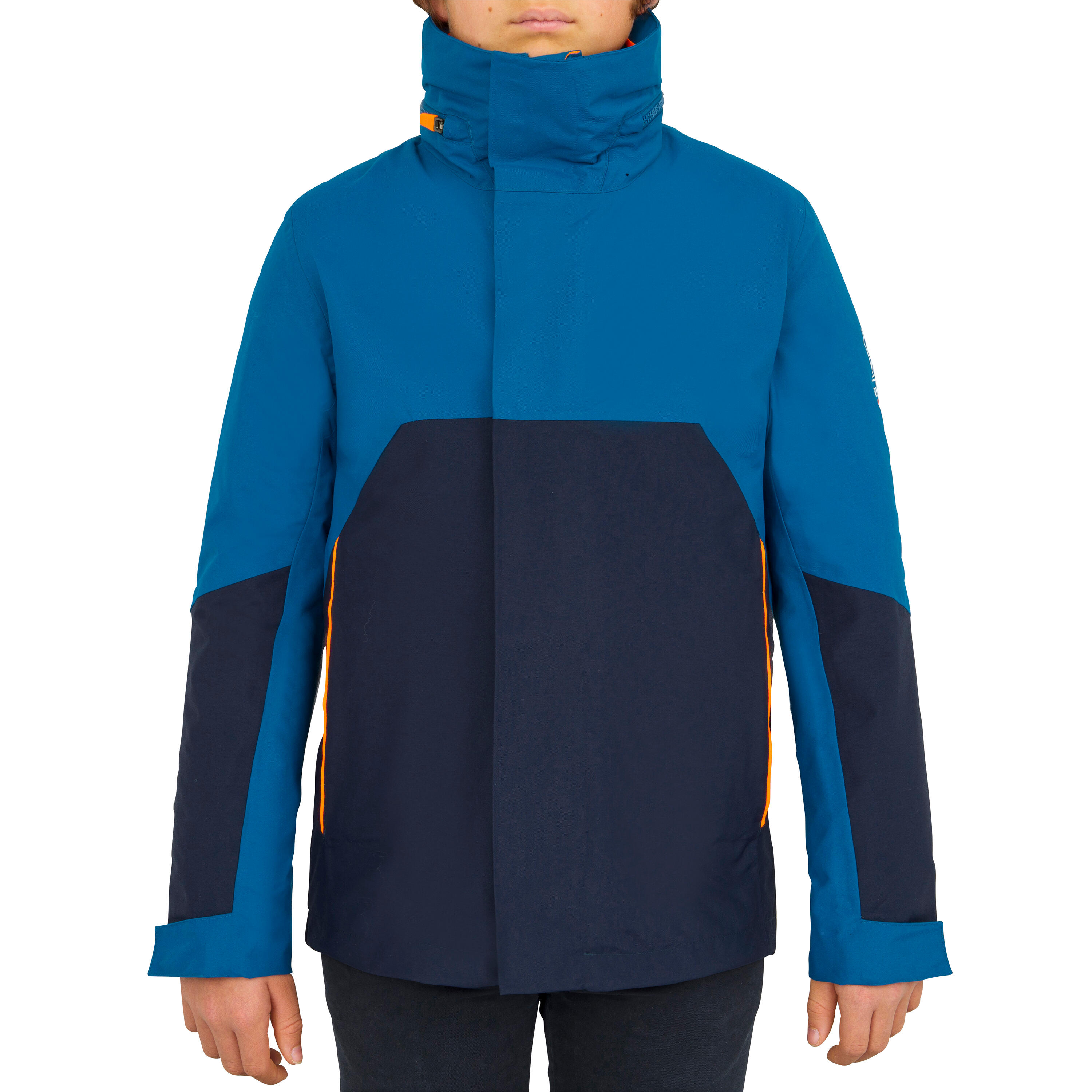 Kids' waterproof windproof sailing jacket 300 - Petrol blue 2/14