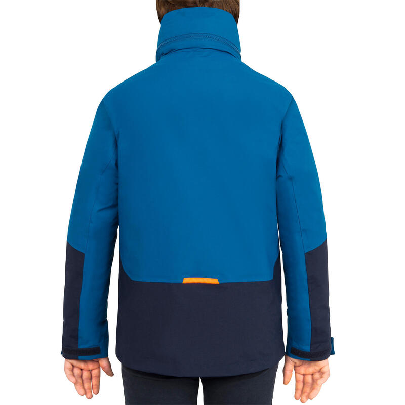 Veste de quart imperméable coupe-vent de voile Enfant SAILING 300 Pétrole bleu