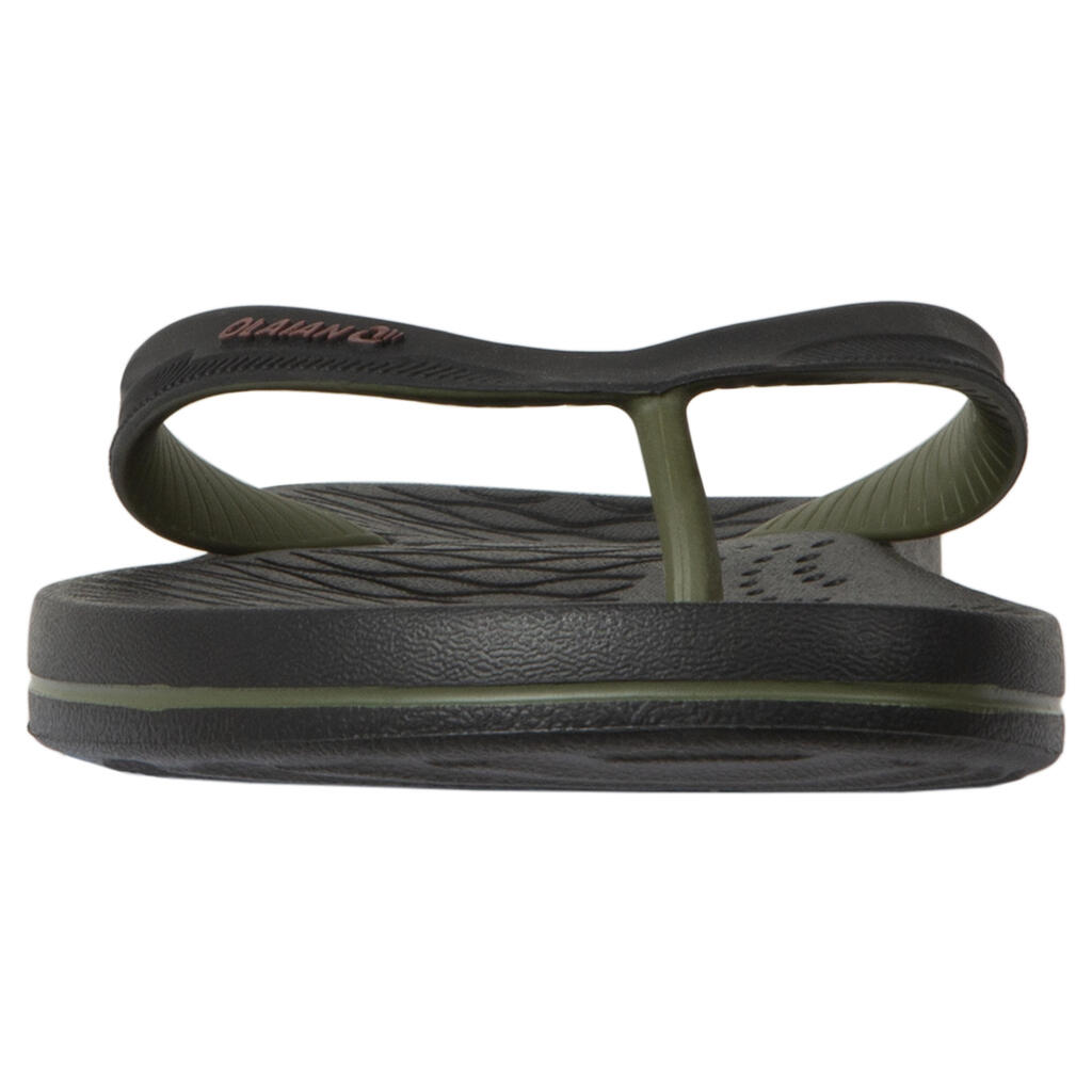 Men's Flip-Flops 500 - Black Khaki