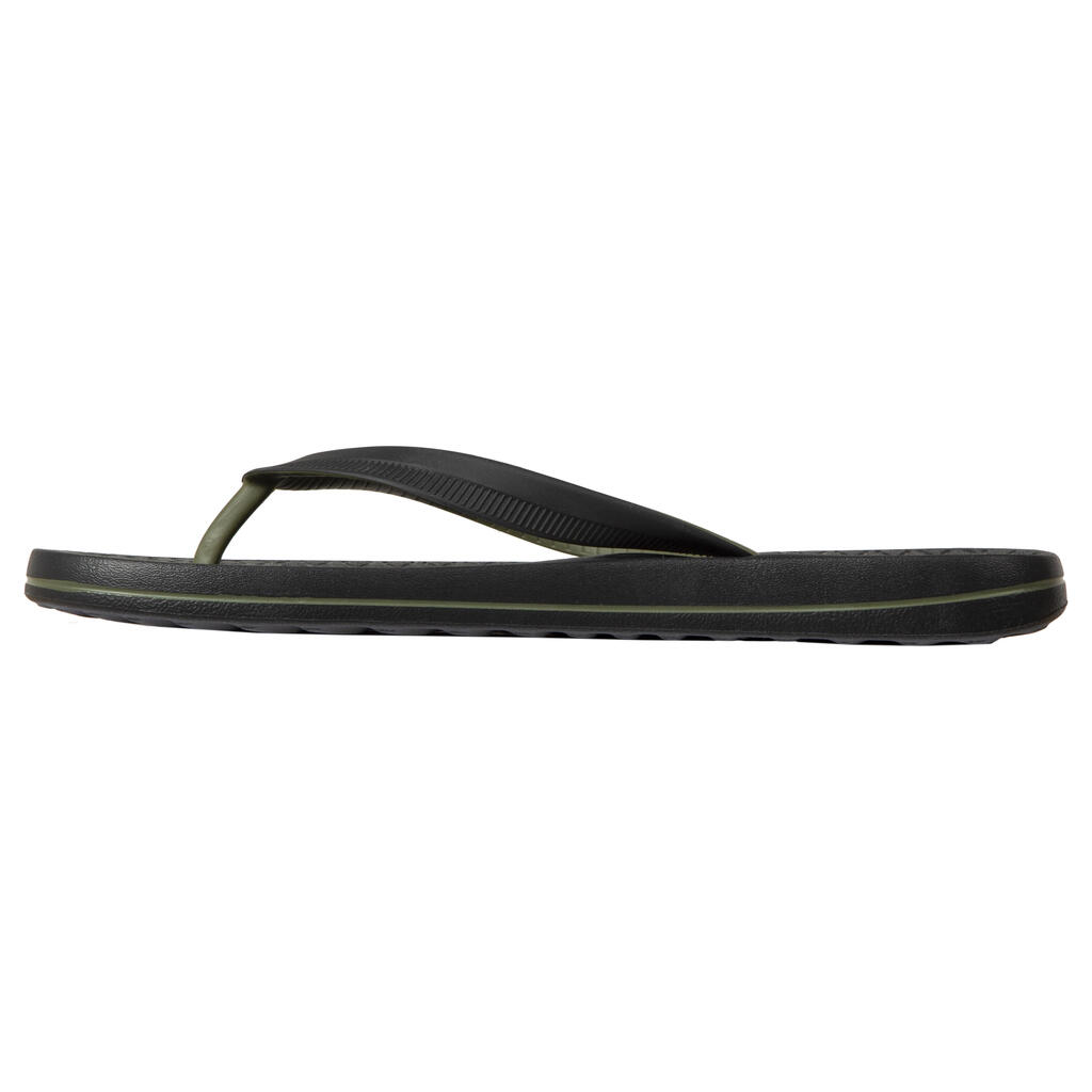 Men's Flip-Flops 500 - Black Khaki