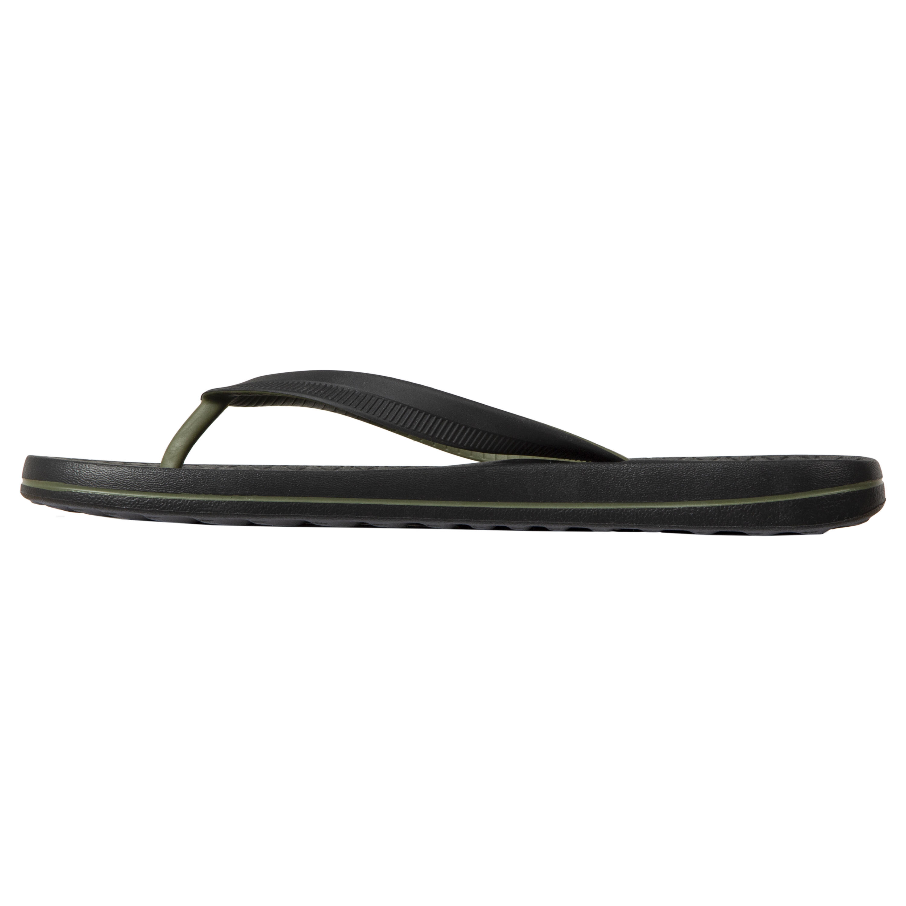 Men's Flip-Flops 500 - Black Khaki 4/6