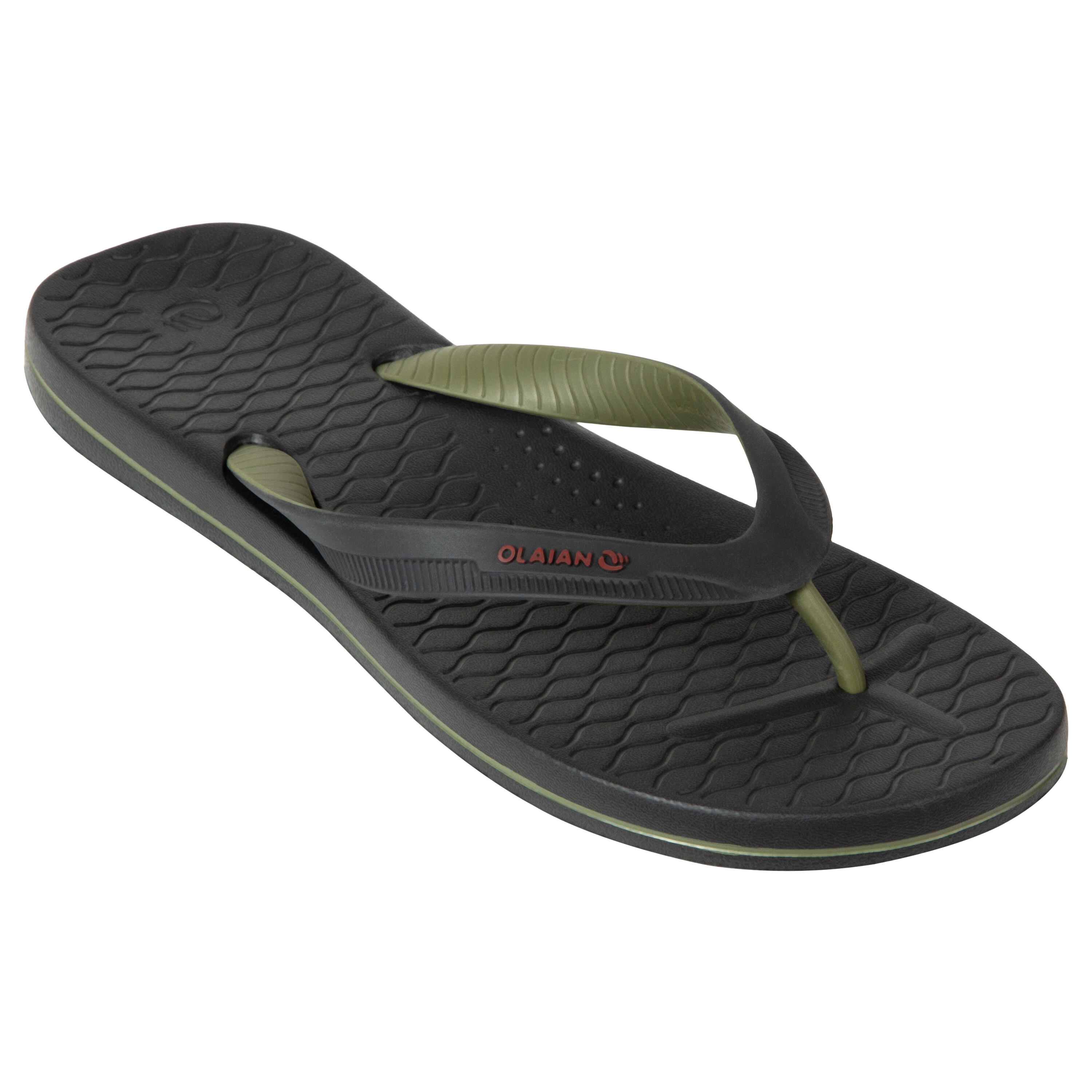 Flip-Flops 500 - Black Khaki - Decathlon