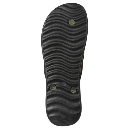 Men's Flip-Flops 500 - Black Khaki