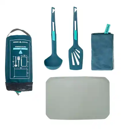 Set Dapur MH500 (spatula, sendok sayur, serbet, talenan) untuk berkemah