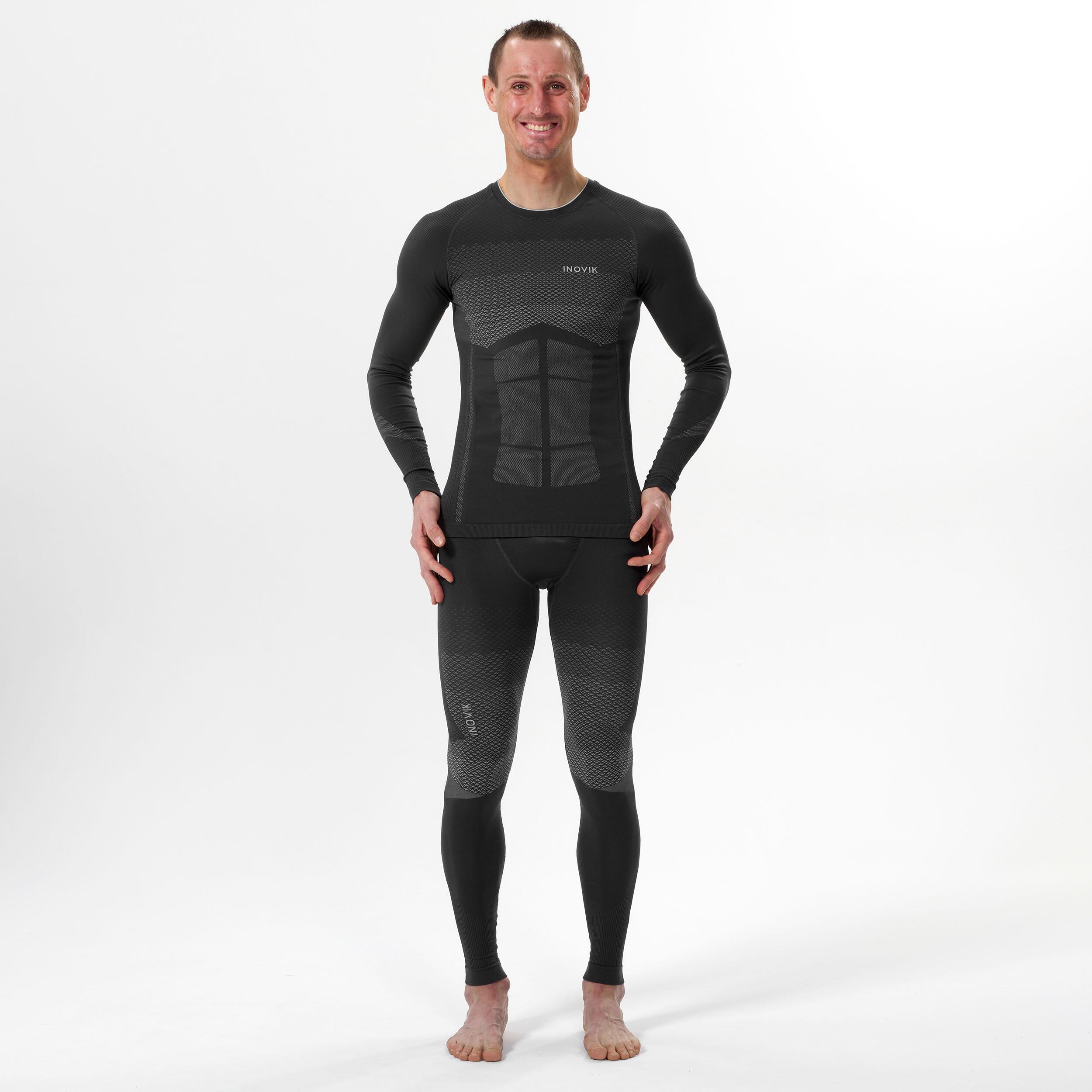 Men's Base Layer CrossCountry Ski Pants 900 Grey Carbon grey