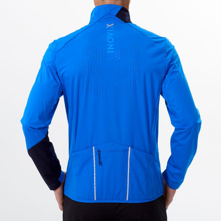 Куртка для беговых лыж легкая мужская синяя XC S 500