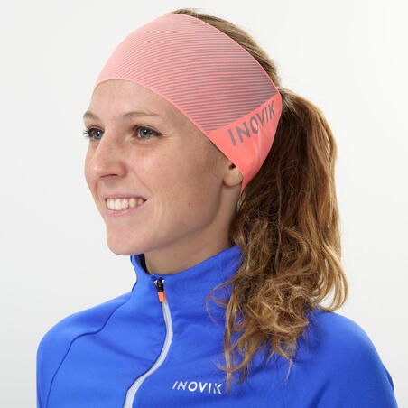Пов'язка на голову XC S 500 для бігу на лижах для дорослих рожева