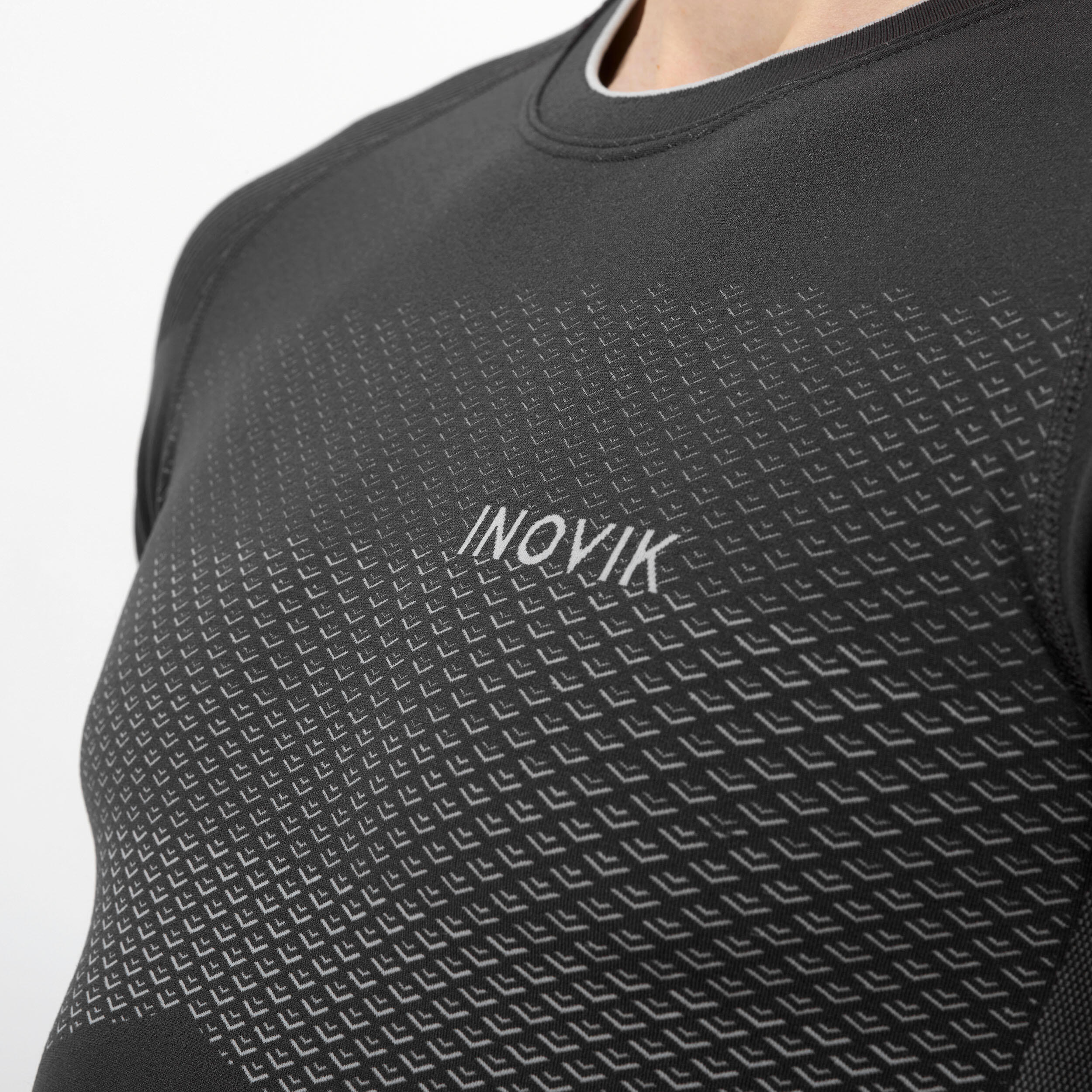 Men’s Base Layer Ski Top - 900 Black - INOVIK