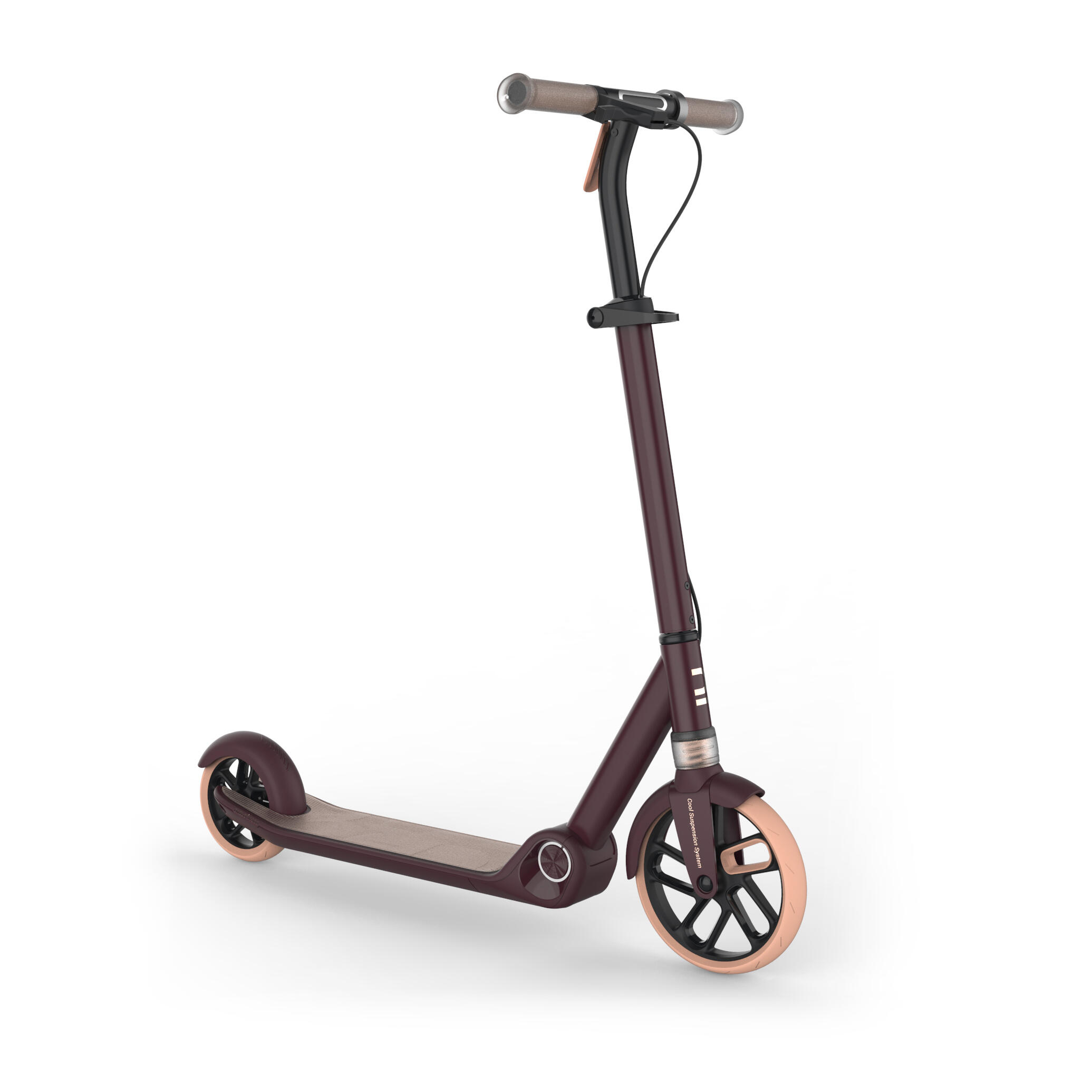 Scooter Tretroller Kinder ‒ M900 bordeaux/orange 8/36