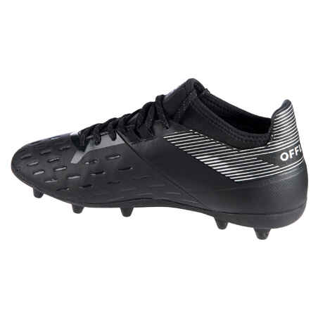 Adult Dry Artificial Pitch Moulded Rugby Boots Advance 500 - Black/Grey