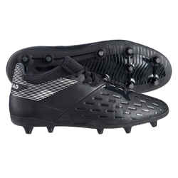 Men's Dry Artificial Pitch Moulded Rugby Boots Advance 500 - Black/Grey