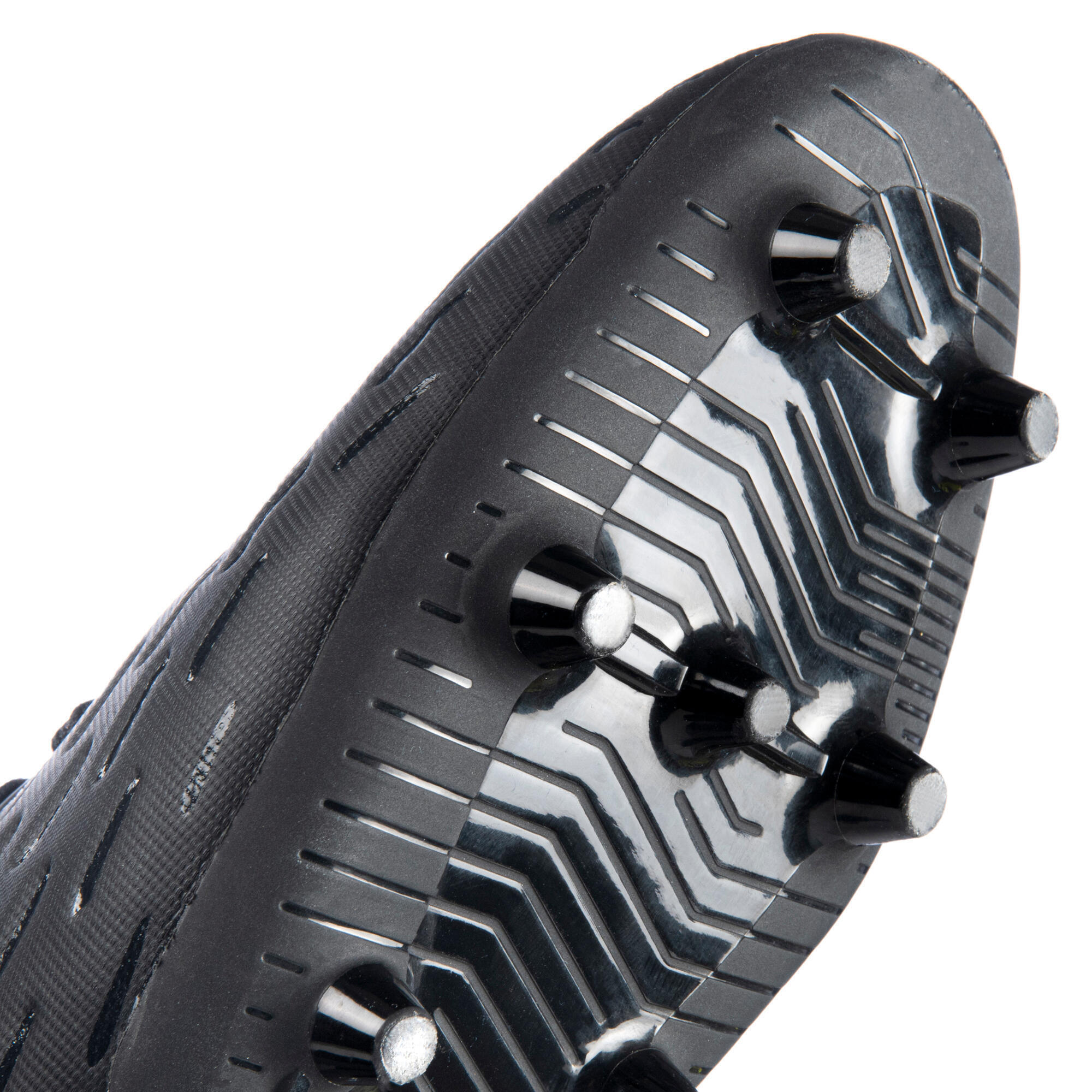 Rugbyschoenen voor heren RUGBY ADVANCE 500 FG vaste noppen droog terrein  zwart/grijs | OFFLOAD | Decathlon.nl