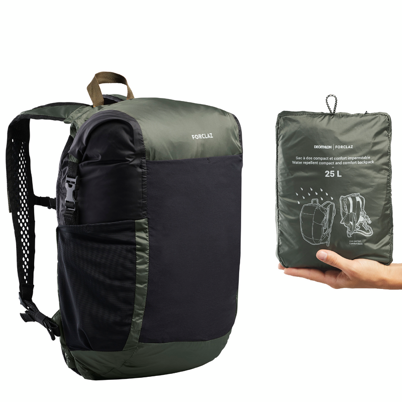 Sac à dos de poche pliable et imperméable 25L, Travel vert pour
