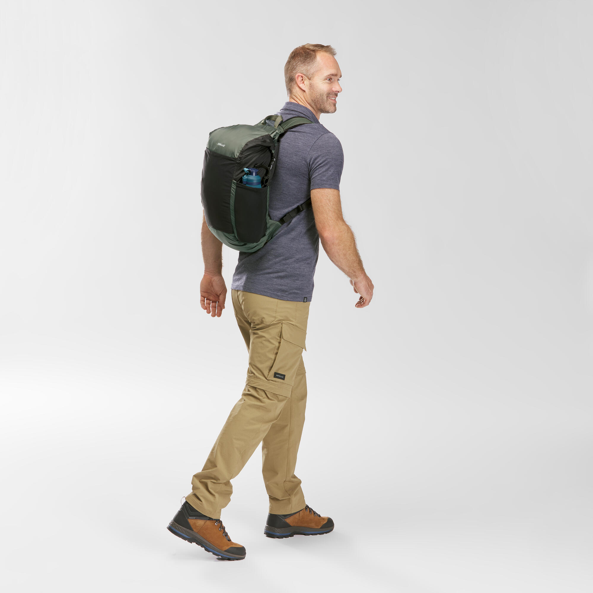 Sac dos pliable et imperm able 25L Travel FORCLAZ Decathlon