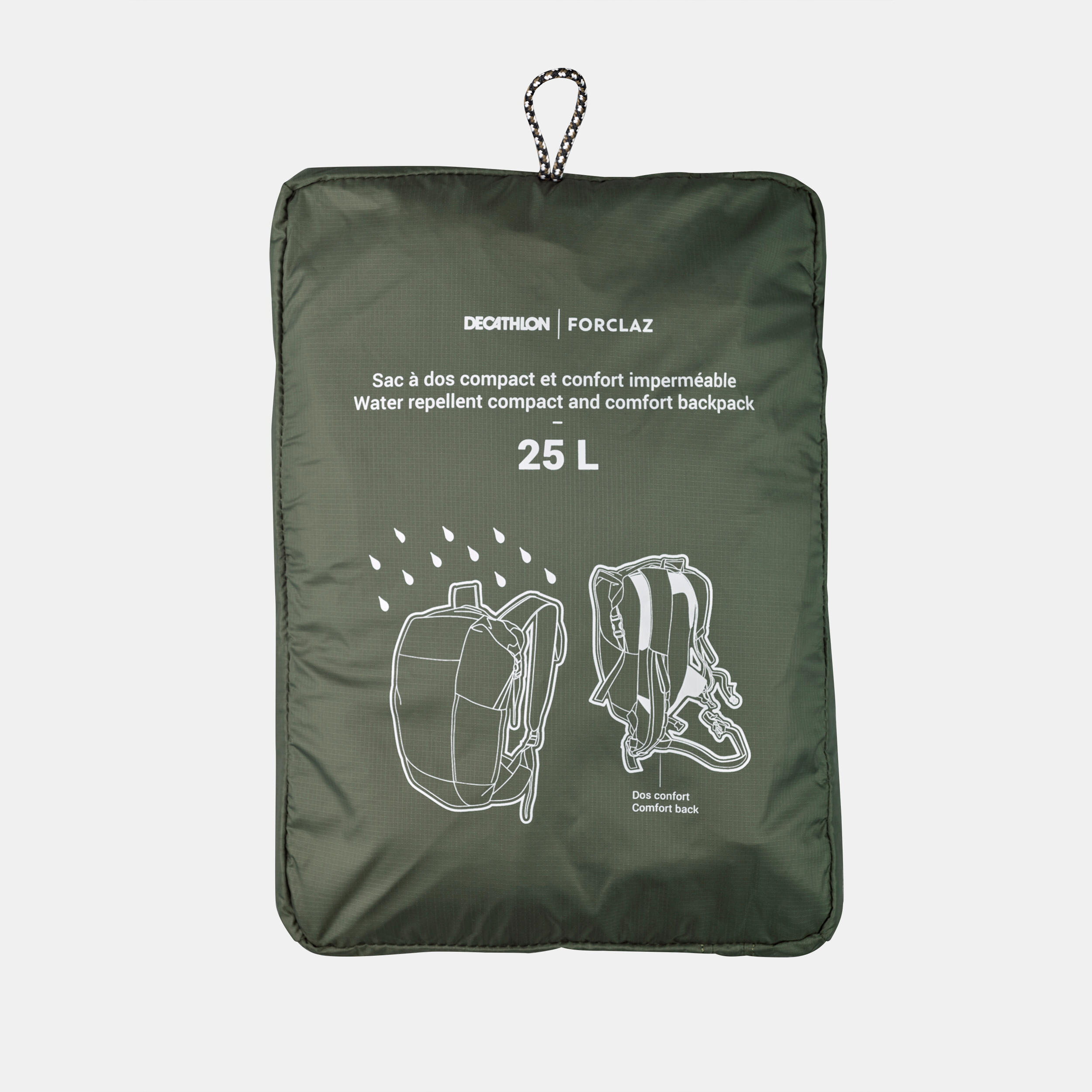 Decathlon top packable backpack