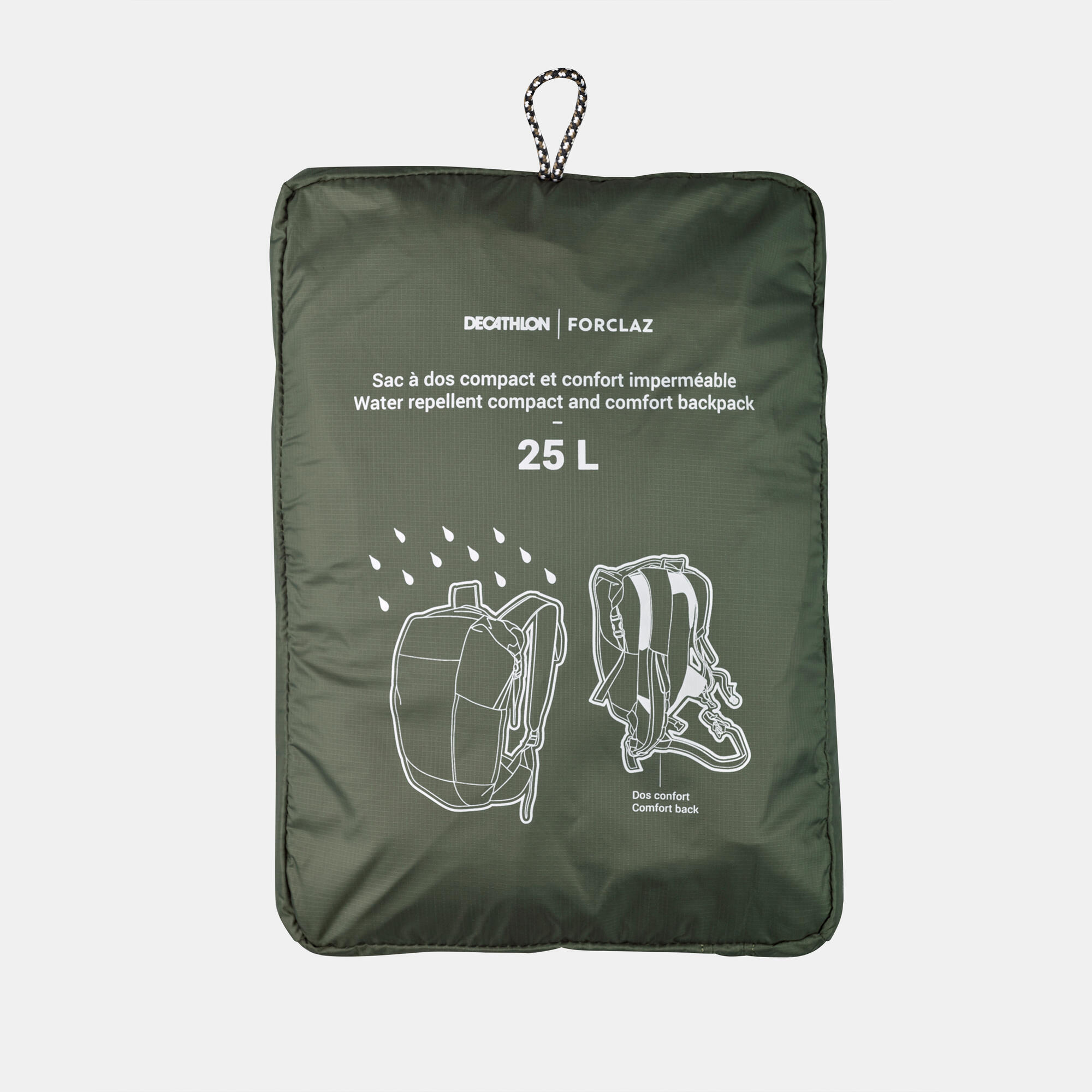 Sac dos pliable et imperm able 25L Travel FORCLAZ Decathlon