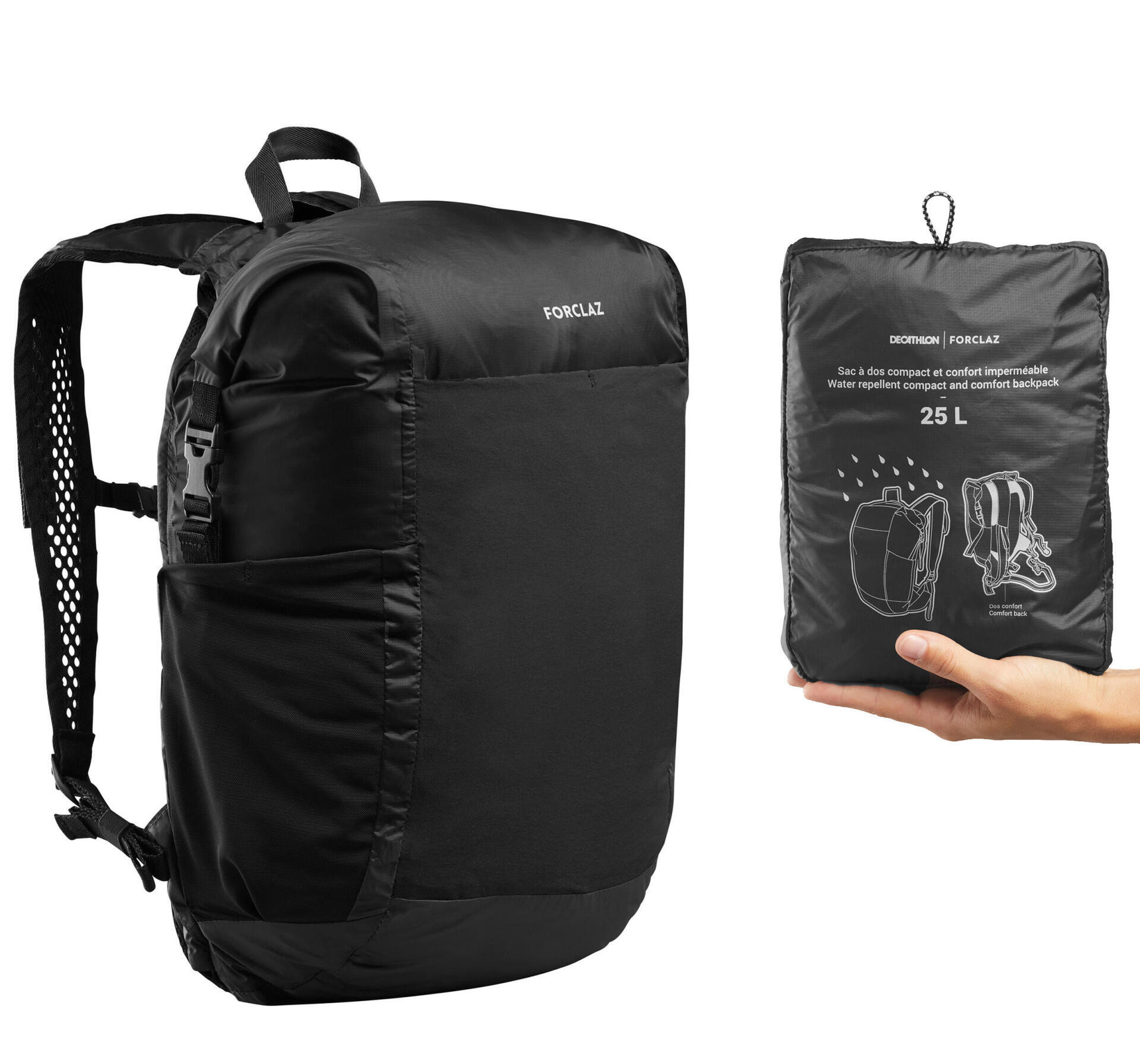 Foldable and waterproof backpack 25 L
