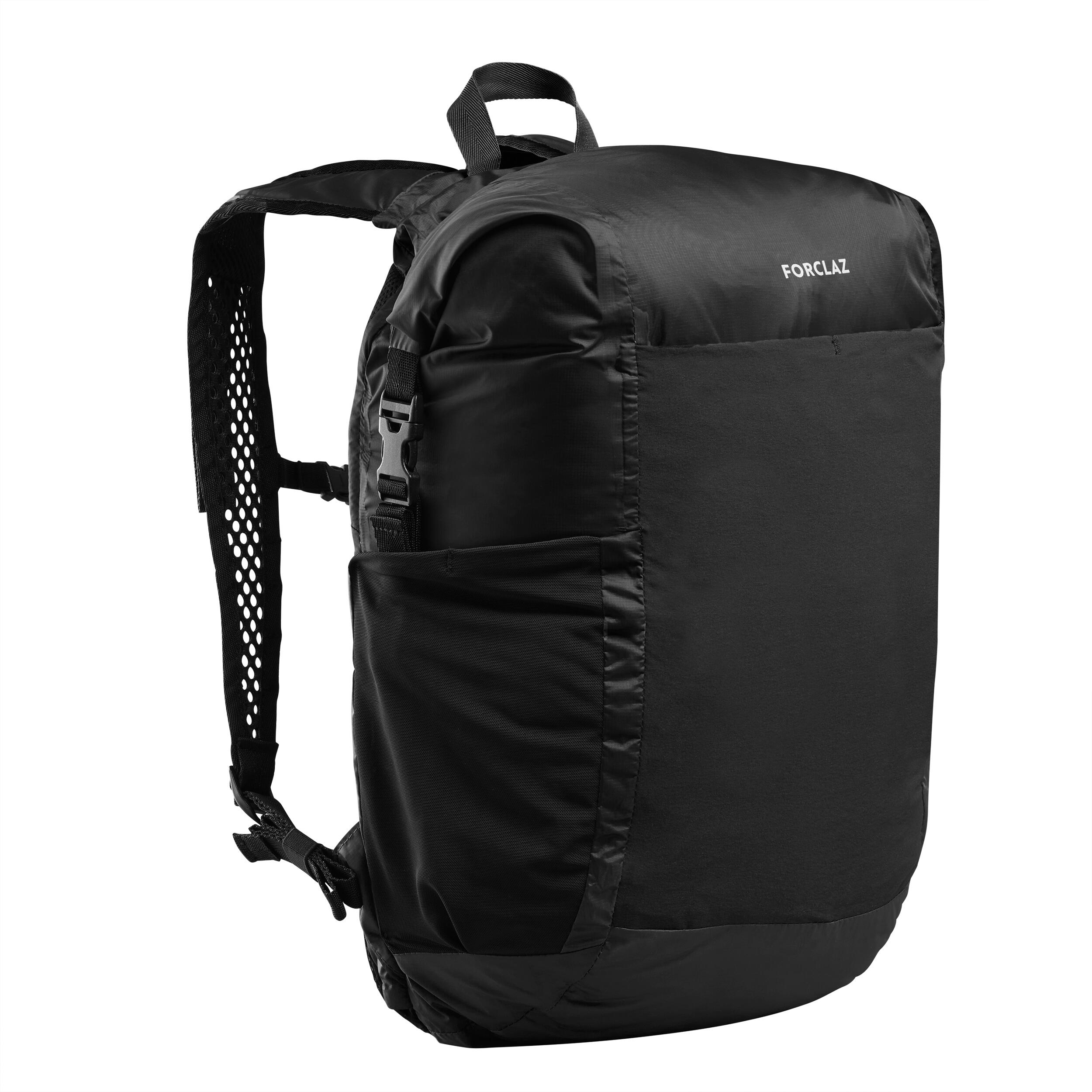 Tas Ringkas Tahan Air TRAVEL 25 L Hitam Decathlon