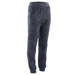 Pantalon de jogging basique à poches gris imprimé ENFANT