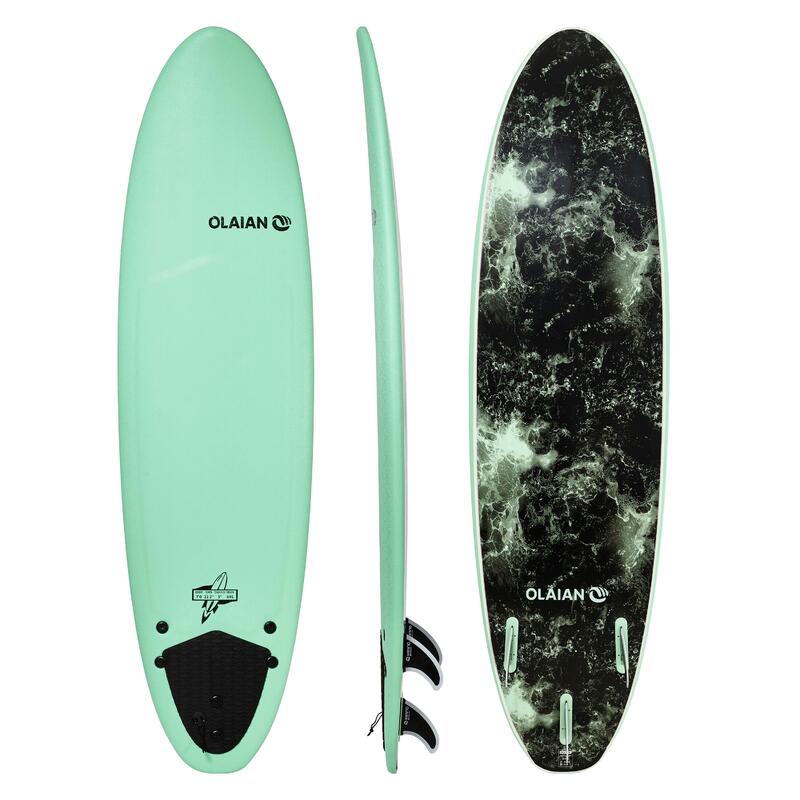 PRODUCTO OCASIÓN: CLASE B - Tabla Surf Evolutiva Espuma Olaian 900 7' + Quillas