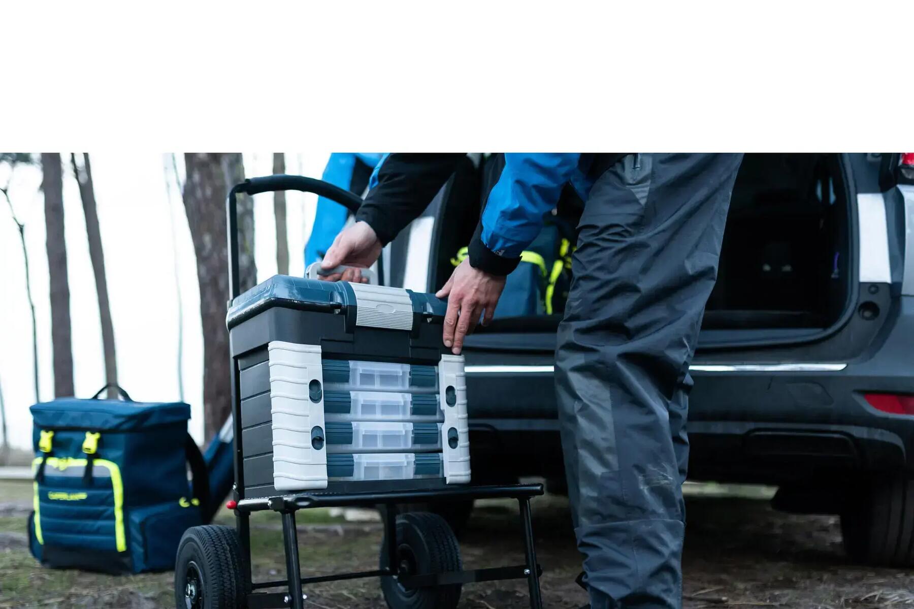 Caixa de 4 gavetas para pesca