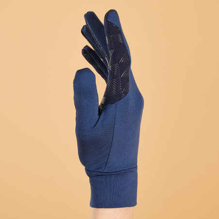 Kids' Horse Riding Gloves 100 - Blue