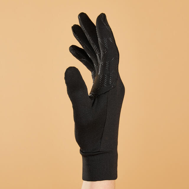 Gants d'équitation enfant - 100 noir