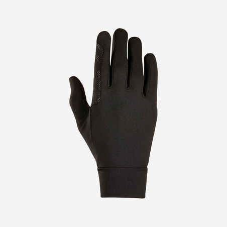 Guantes de Equitación para Niños - 100 - Negro