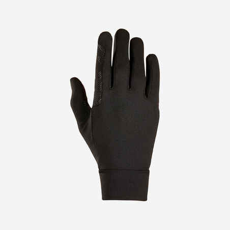 Črne jahalne rokavice 100 za otroke