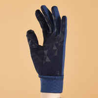 Kids' Horse Riding Gloves 100 - Blue